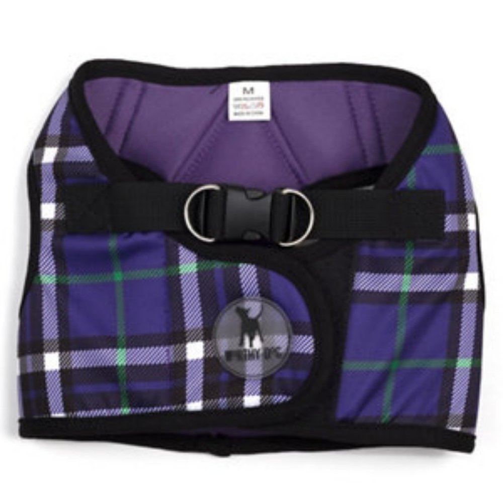 The Worthy Dog SideKick Harness - S - Purple Plaid (Actual color is Purple)